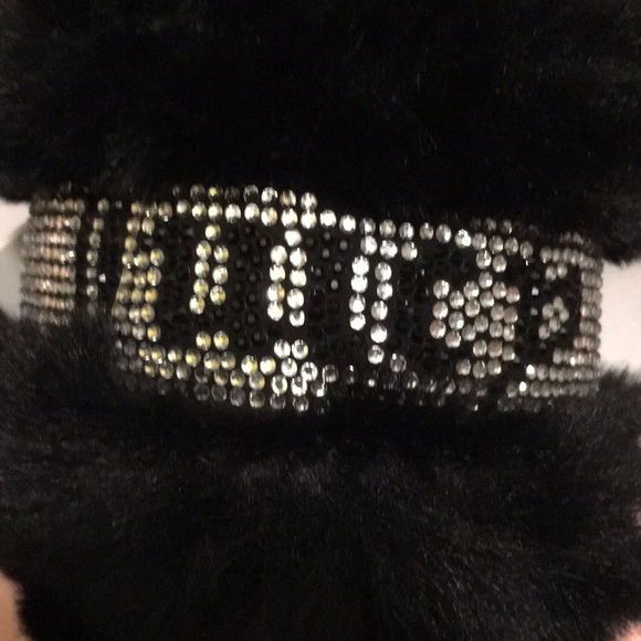 💎🖤💎Juicy couture Black Rhinestone slippers🖤💎 - Picture 4 of 9